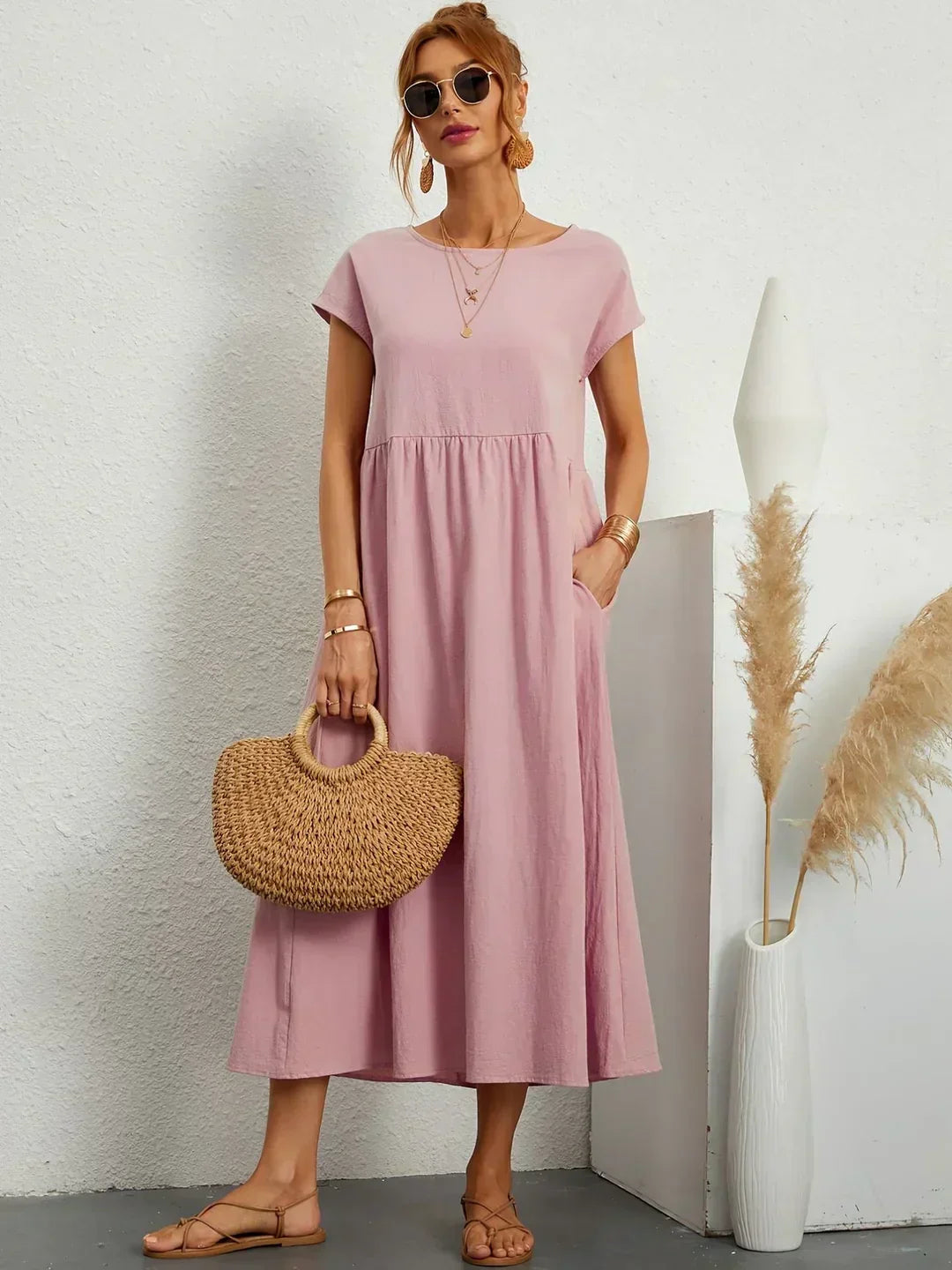 Gabrielle | Midi-jurk met tijdloze elegantie