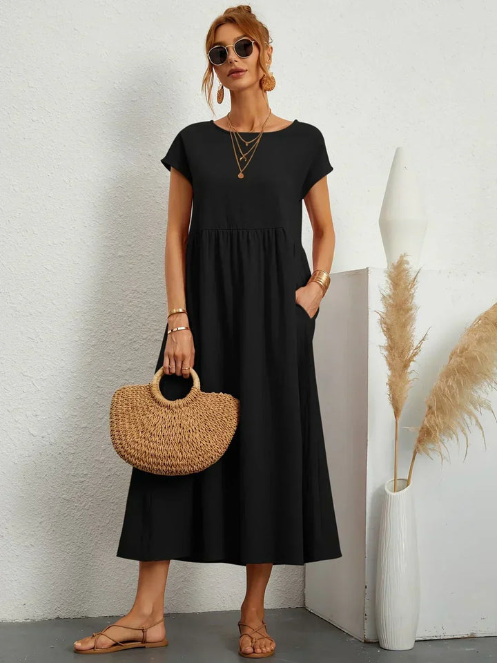 Gabrielle | Midi-jurk met tijdloze elegantie