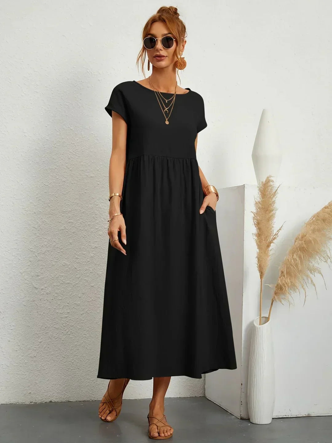 Gabrielle | Midi-jurk met tijdloze elegantie