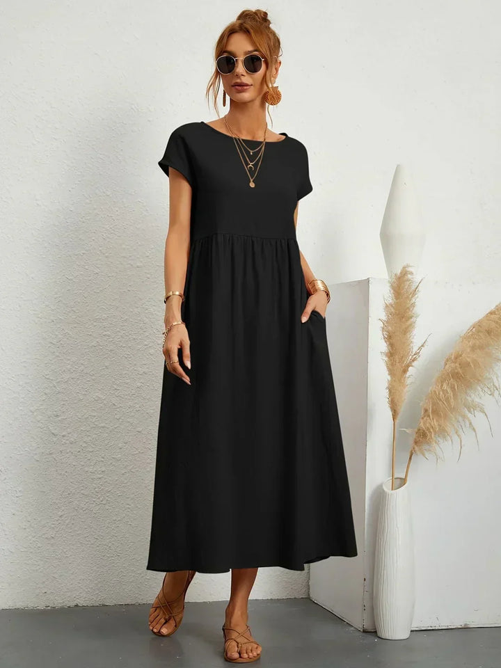 Gabrielle | Midi-jurk met tijdloze elegantie