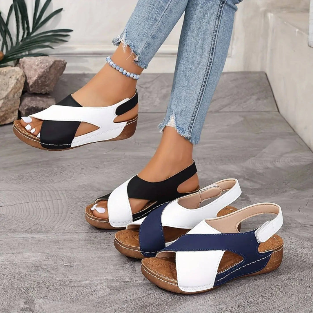Nicole comfortabele open teen sandalen