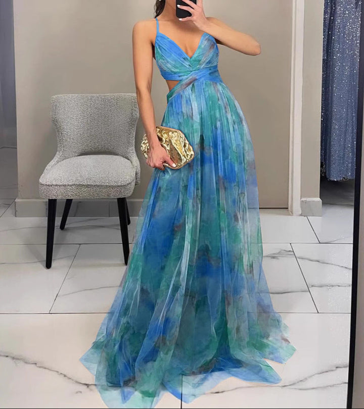 La Scintilla| Maxi Jurk Elegante Bloemenprint