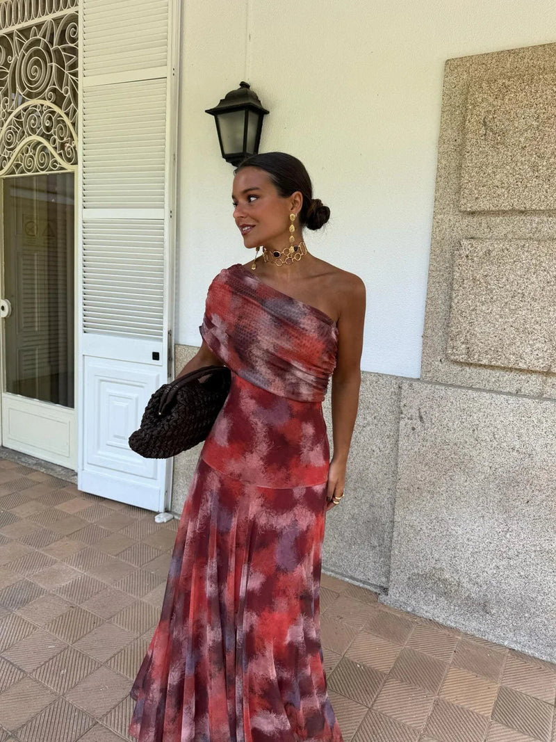 Camila | Elegante Maxi Jurk Mesh