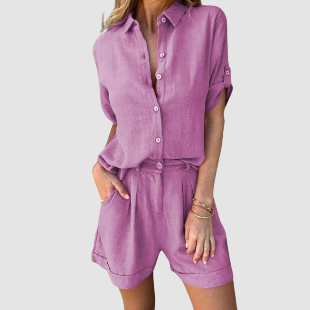 Alba™ Zomer Set | Lichtgewicht Top en Relaxed Broek