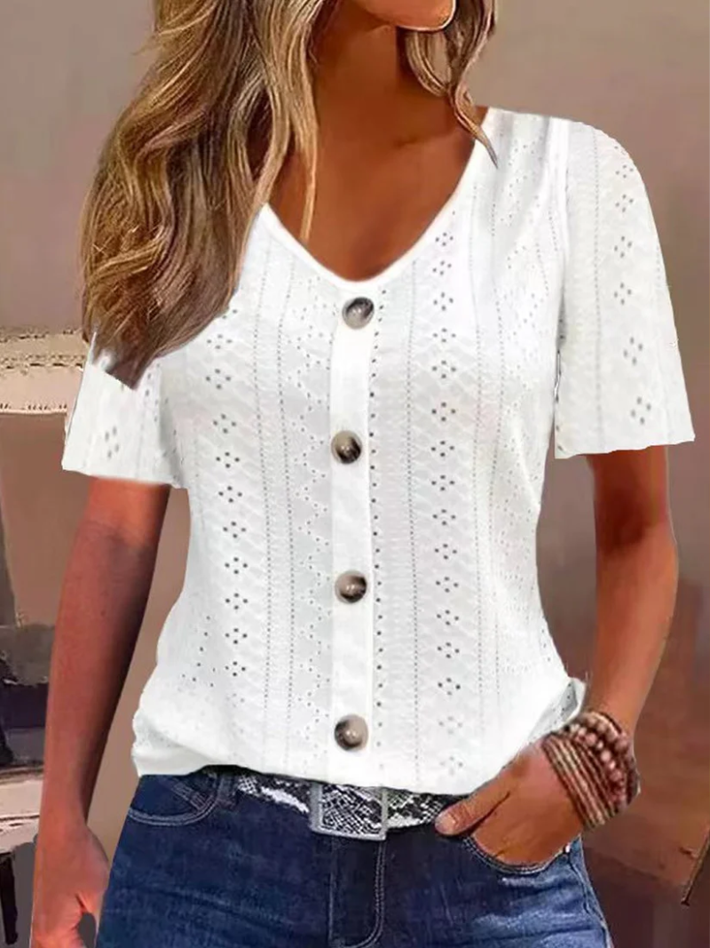 Elena – Blouse met knoopsluiting
