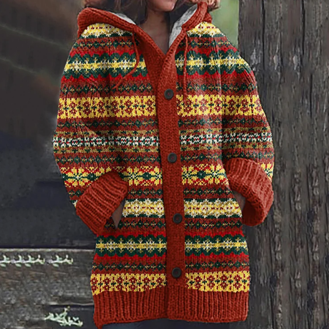 Sietske | Warm Omslag Vest met Capuchon