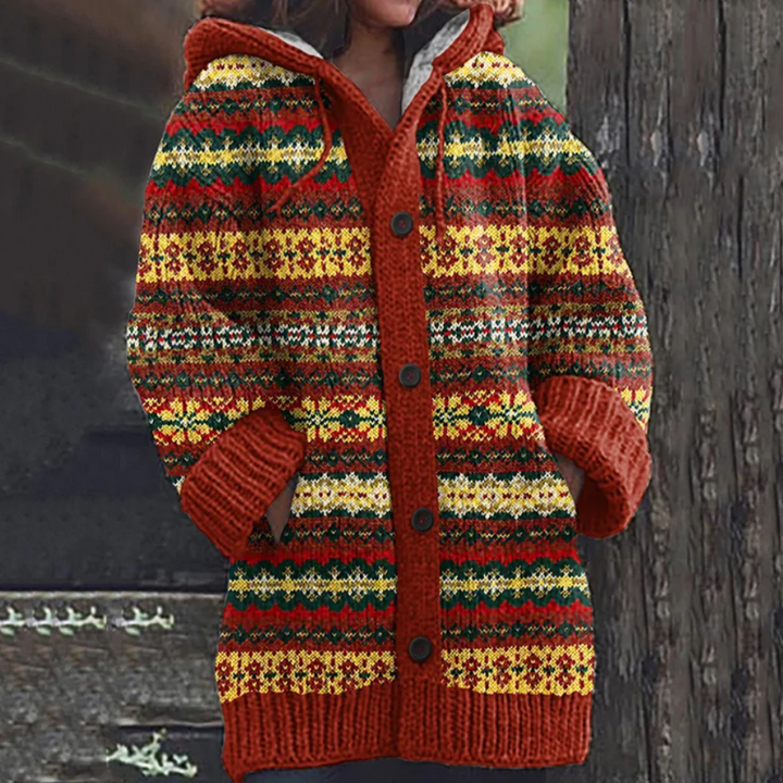 Sietske | Warm Omslag Vest met Capuchon