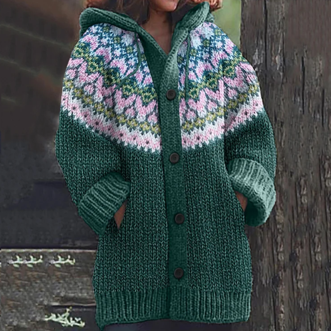 Trudy | Sfeervol Vest met Capuchon