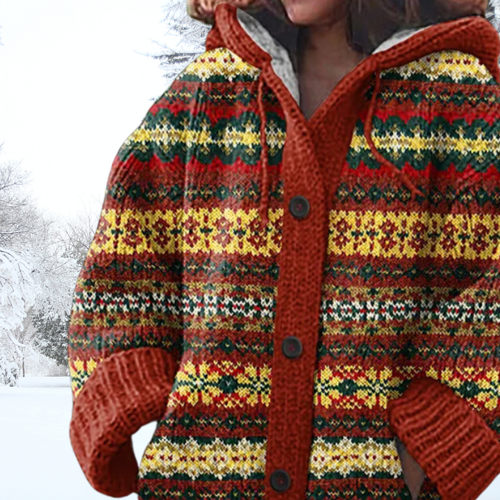 Sietske | Warm Omslag Vest met Capuchon