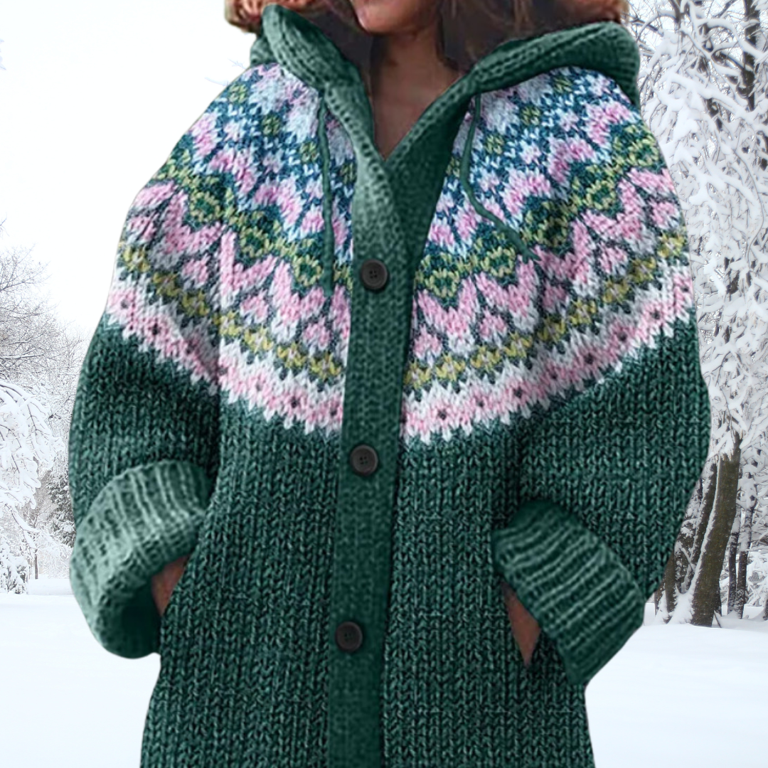 Trudy | Sfeervol Vest met Capuchon