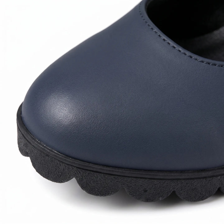 Mary Jane stijl schoenen met gekruiste bandjes, blokhak & profielzool