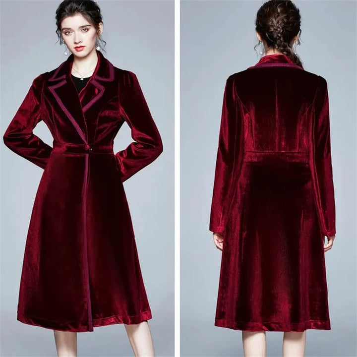 Séraphine | Lange velvet mantel