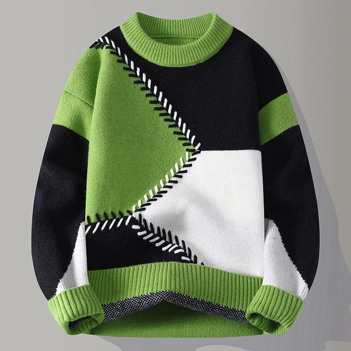 Edgy Patch Sweater