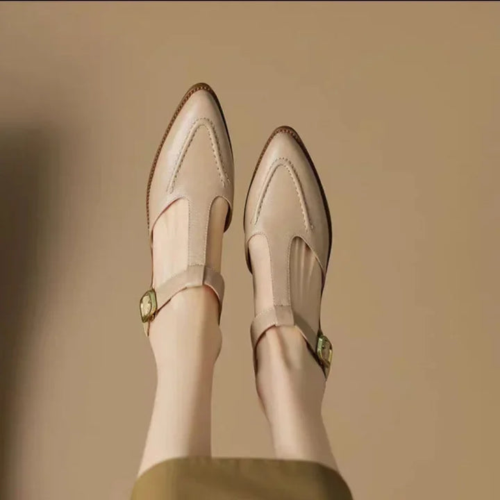 Gianna | Klassieke Buckle Leren Schoenen