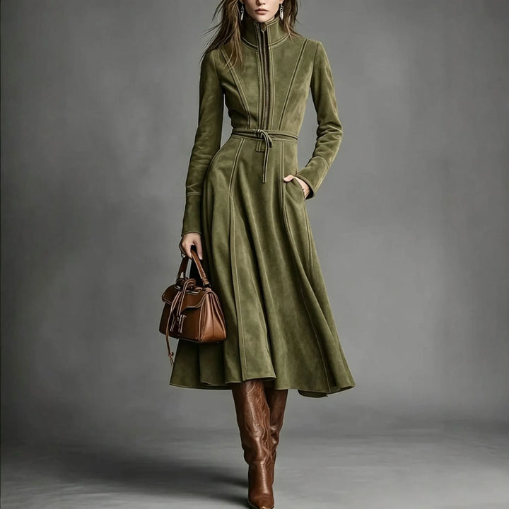 Lisa | Elegante Suède Winter Jurk