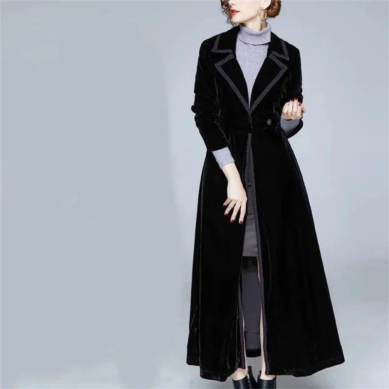Séraphine | Lange velvet mantel