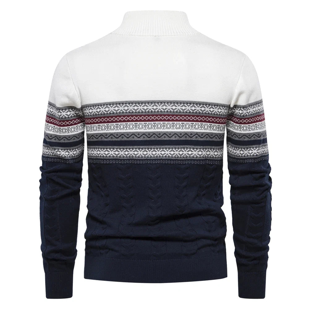 Henry™ - Stijlvolle Fair Isle Half Zip Trui