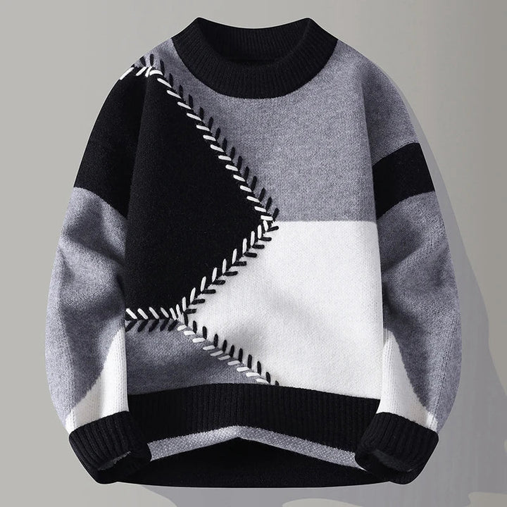 Edgy Patch Sweater