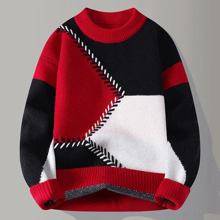 Edgy Patch Sweater