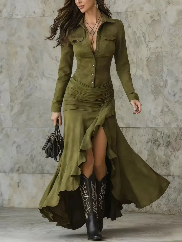 Zara | Elegante Suède Jurk