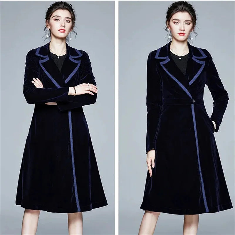 Séraphine | Lange velvet mantel