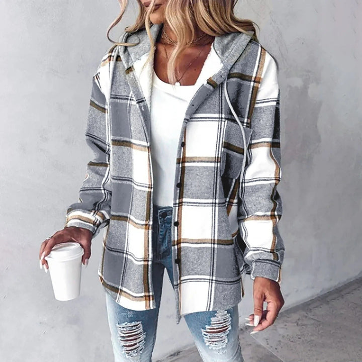 Gevoerde Overshirt met Capuchon Élise