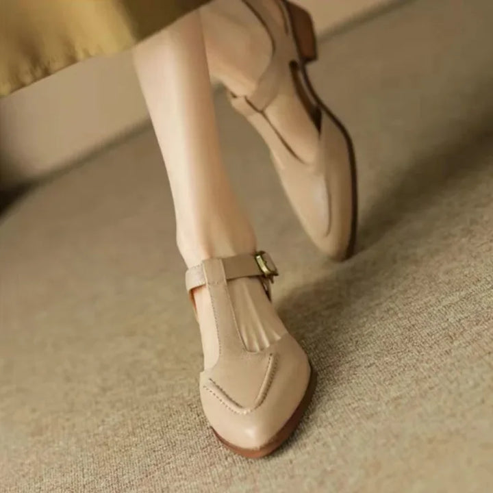 Gianna | Klassieke Buckle Leren Schoenen