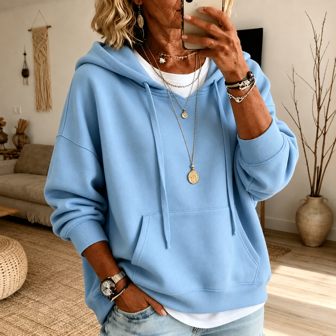 Ines – Lichte Blauw Hoodie