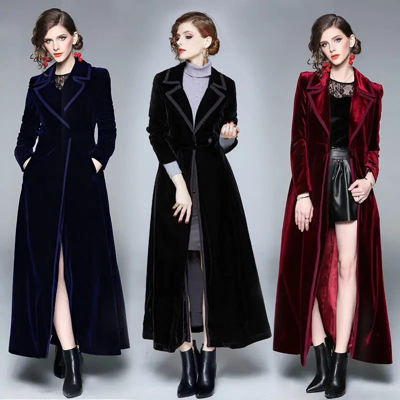 Séraphine | Lange velvet mantel