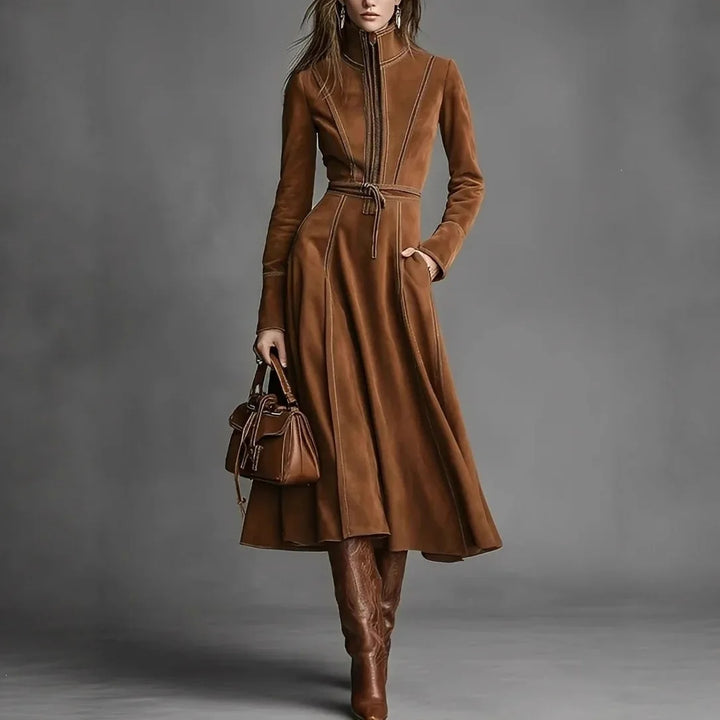 Lisa | Elegante Suède Winter Jurk