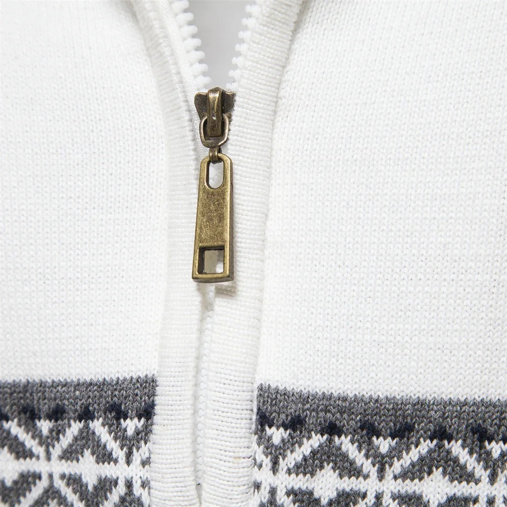 Henry™ - Stijlvolle Fair Isle Half Zip Trui