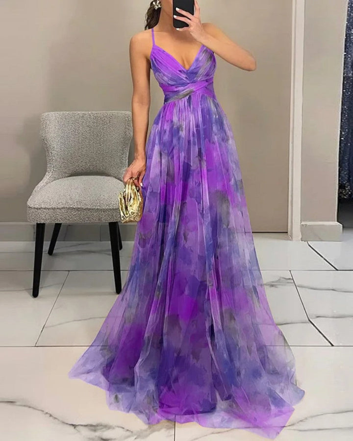 La Scintilla| Maxi Jurk Elegante Bloemenprint