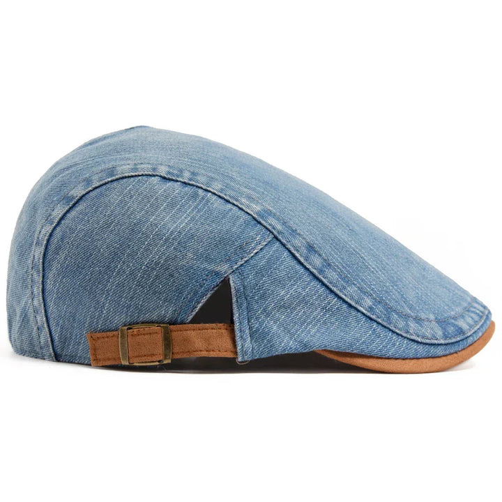 Bloom™ | Premium Denim Flat Cap – Tijdloze Stijl & Dagelijks Comfort