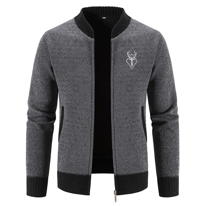 Gebreid Heren Vest Met Herfstdetail