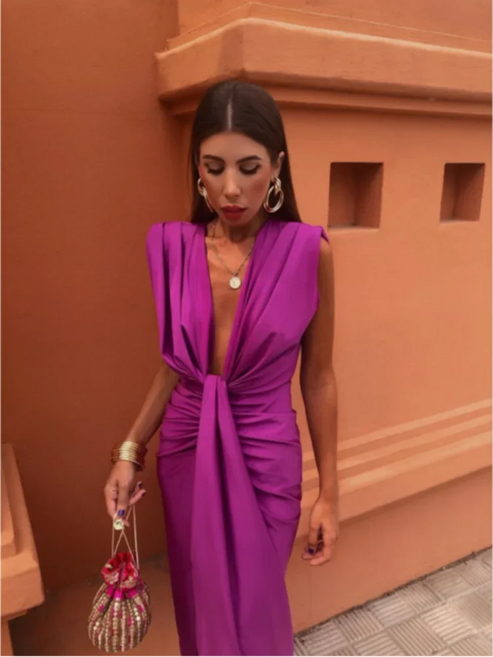 Elegante Plissé Jurk