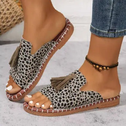 DELACROIX | Boheemse Sandalen Met Pompons Pauline