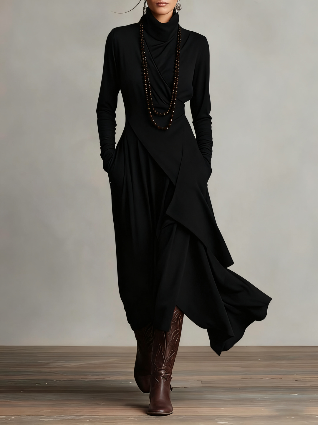 Arielle | Vintage Asymmetrische Coljurk