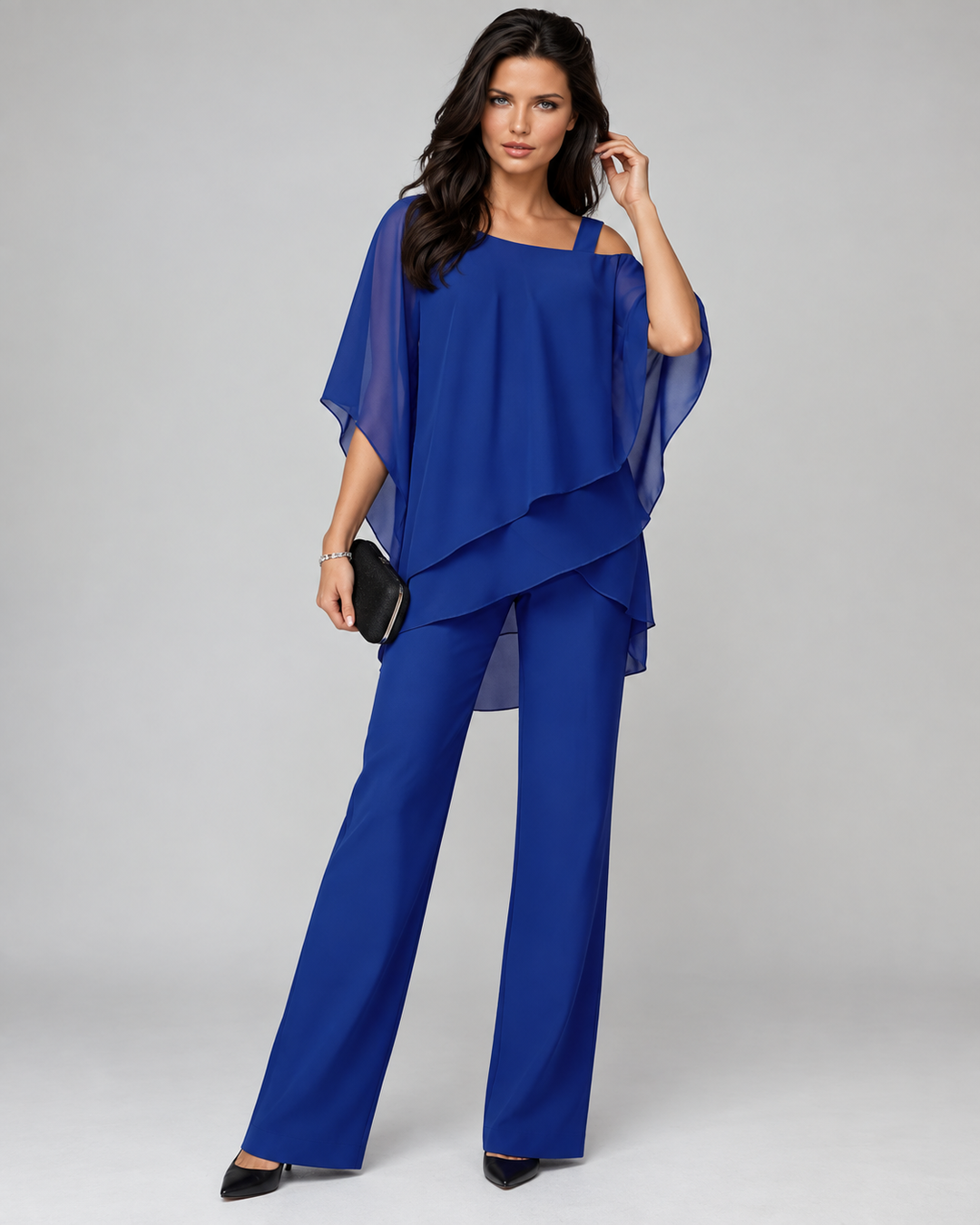 Monique™ | Elegante Tweedelige Set Met Gelaagde Top