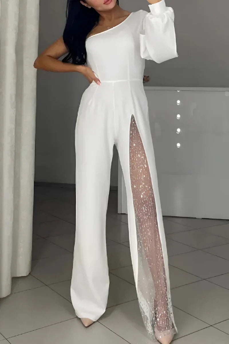 Sofía™ | Elegante jumpsuit met glanzende details