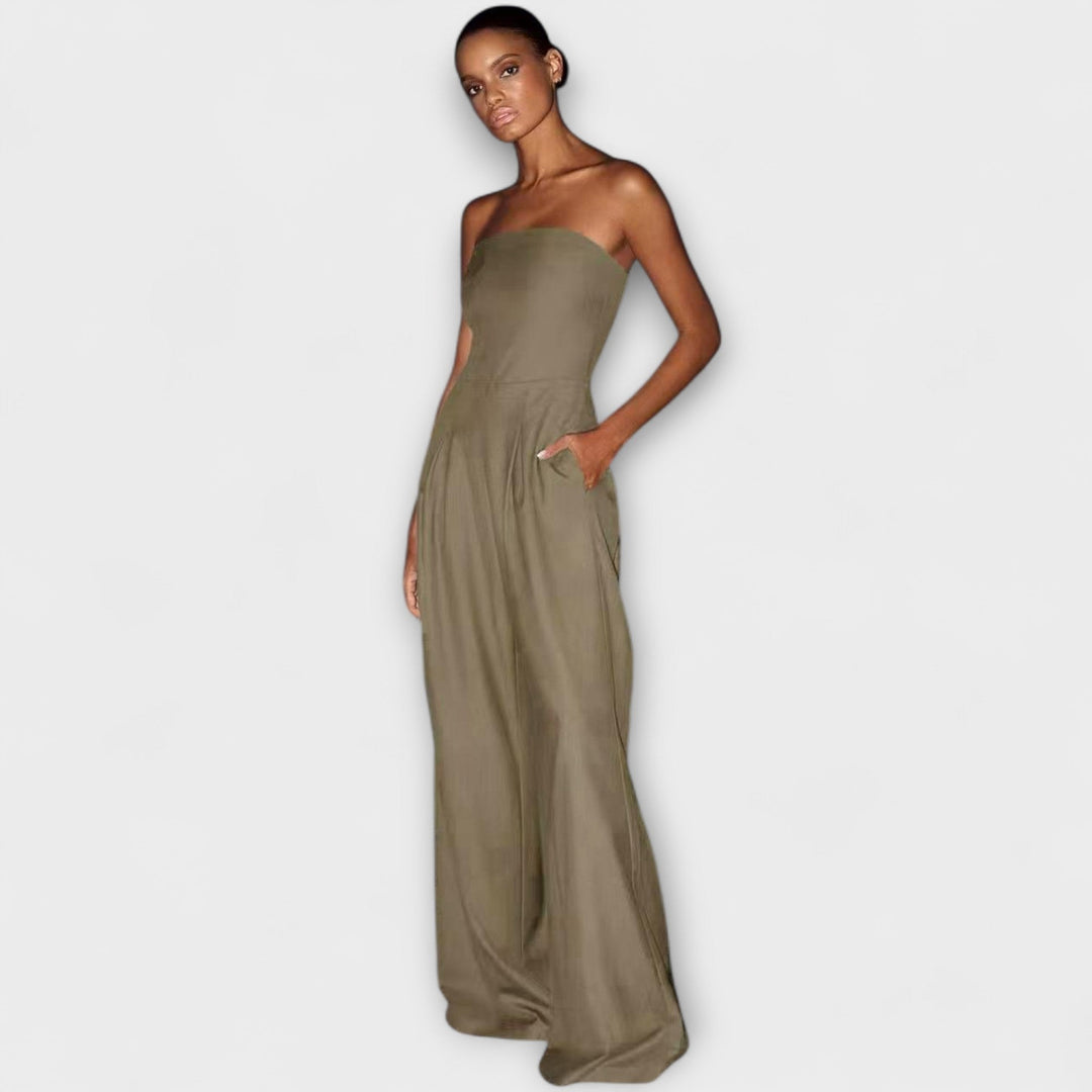 Kiora  | Elegante Strapless Jumpsuit