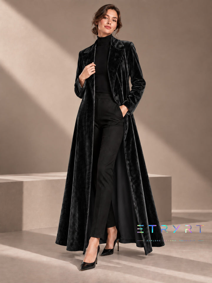 Béatrice | Lange open velvetjas