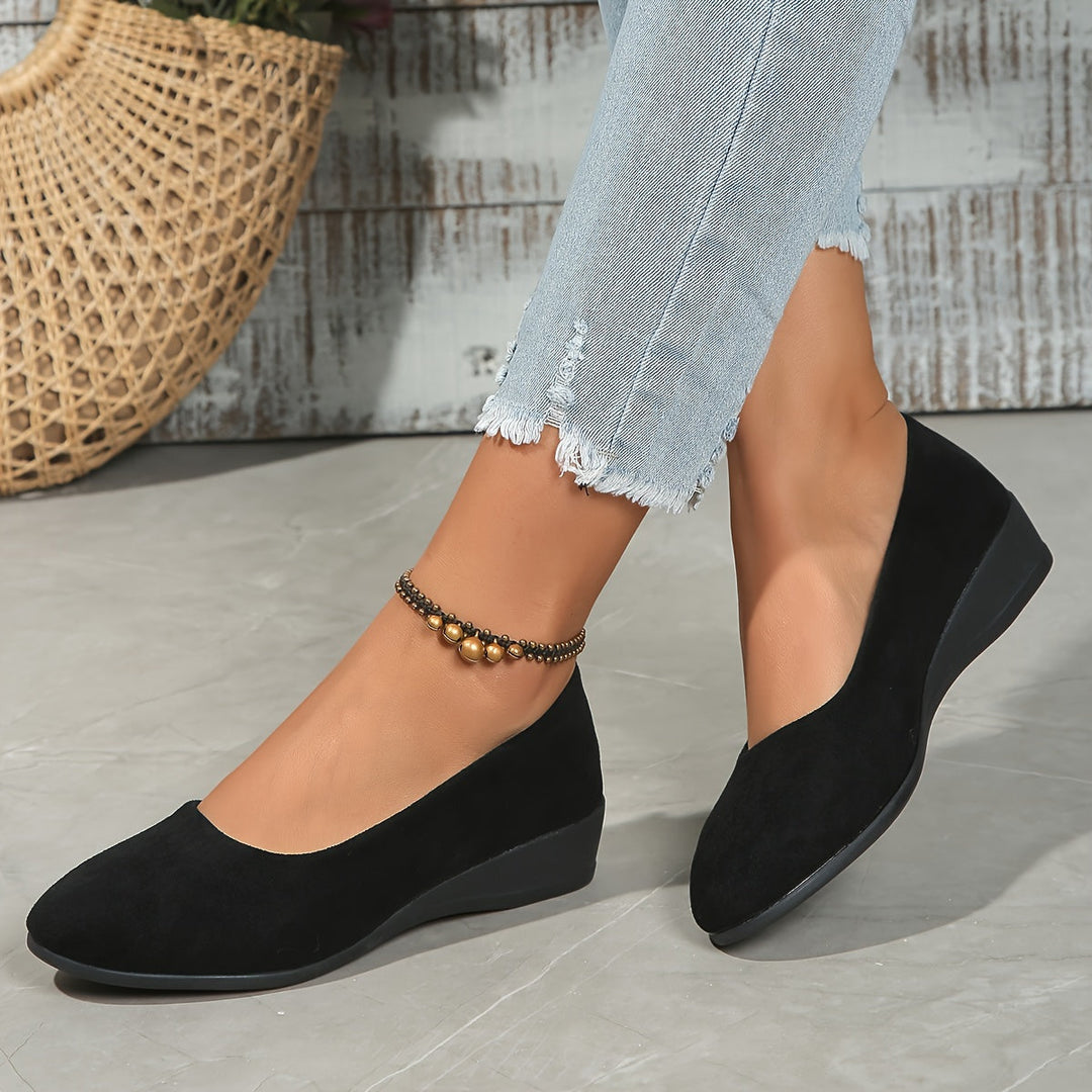Éliane™ – Comfortabele ballerina's met een sleehak