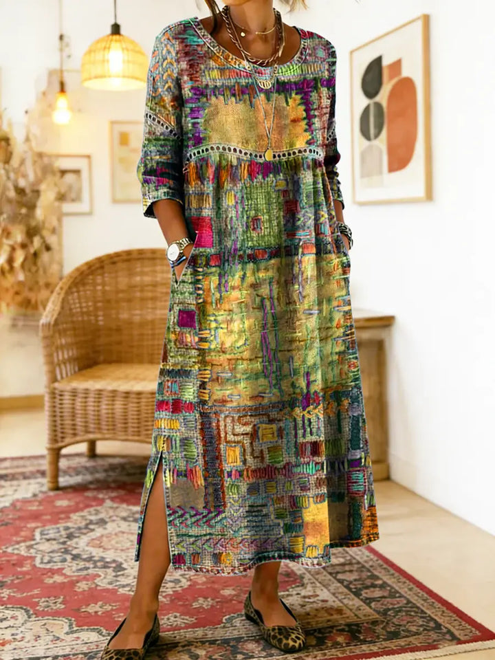 Nessa™ | Stijlvolle Print Jurk