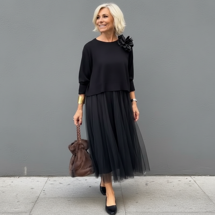 Emmie™ Elegante Twee-Delige Set | Moeiteloos Gebreide Laagjurk Set