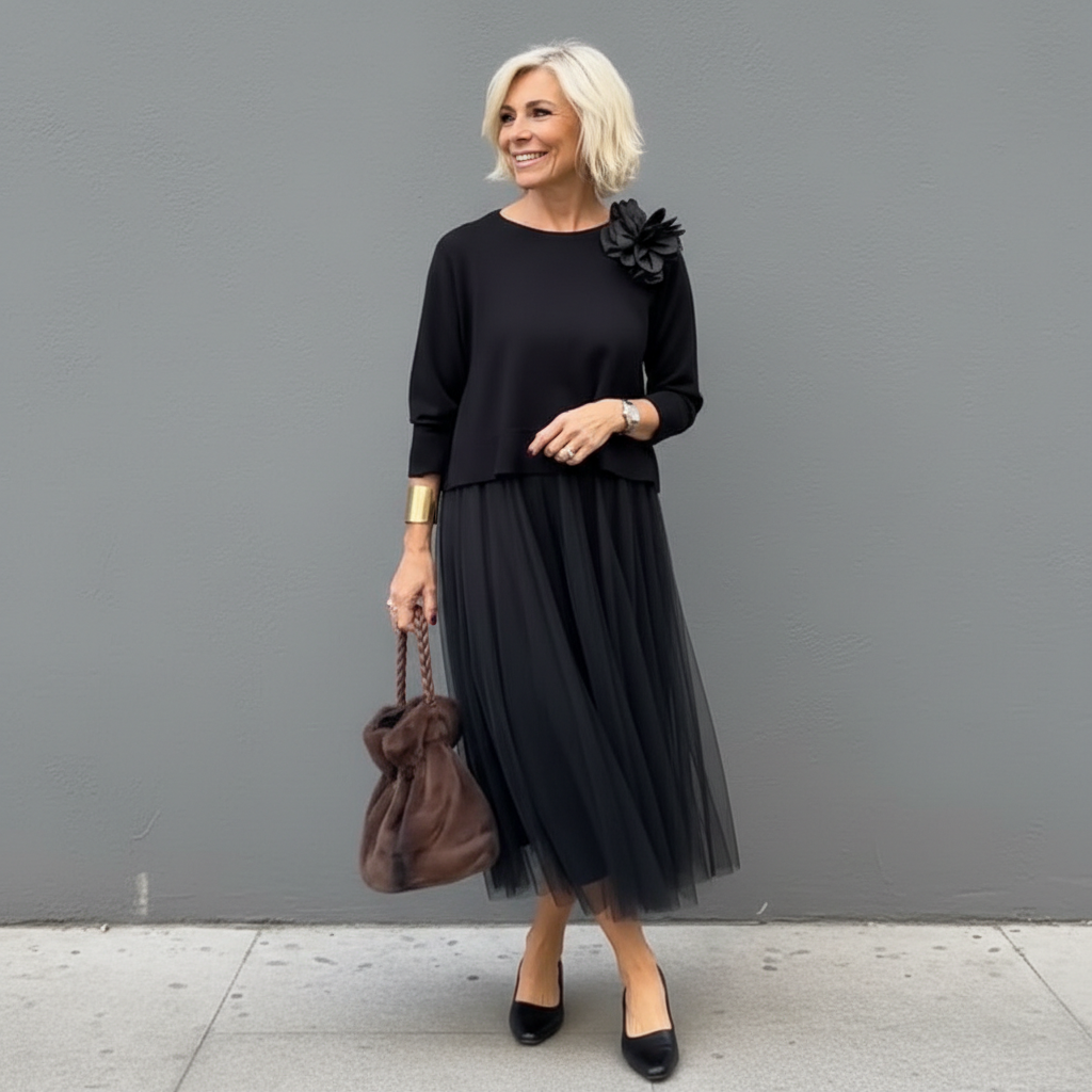 Emmie™ Elegante Twee-Delige Set | Moeiteloos Gebreide Laagjurk Set