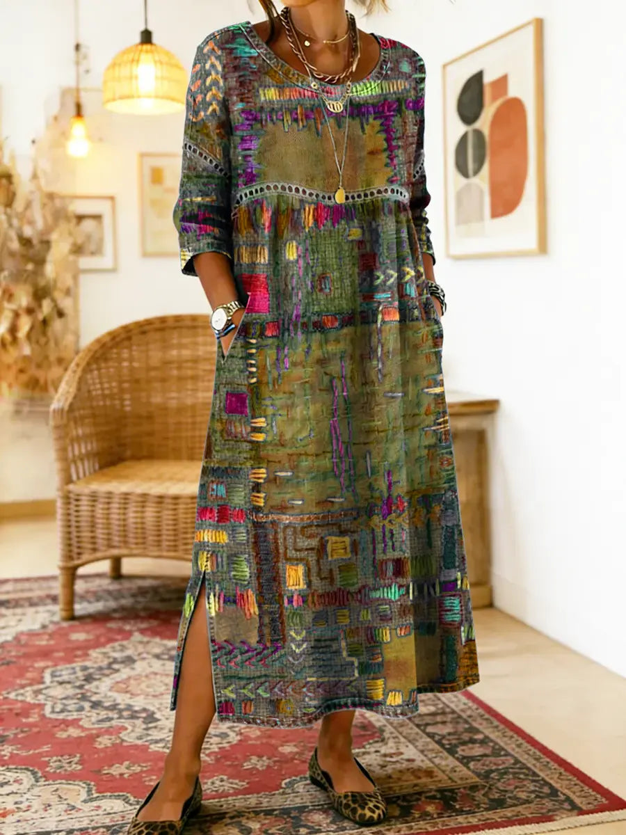 Nessa™ | Stijlvolle Print Jurk