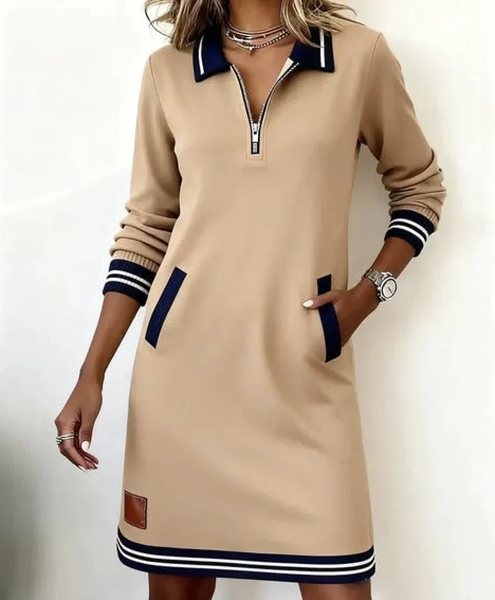 Anna™ | Casual Jurk met Kraag
