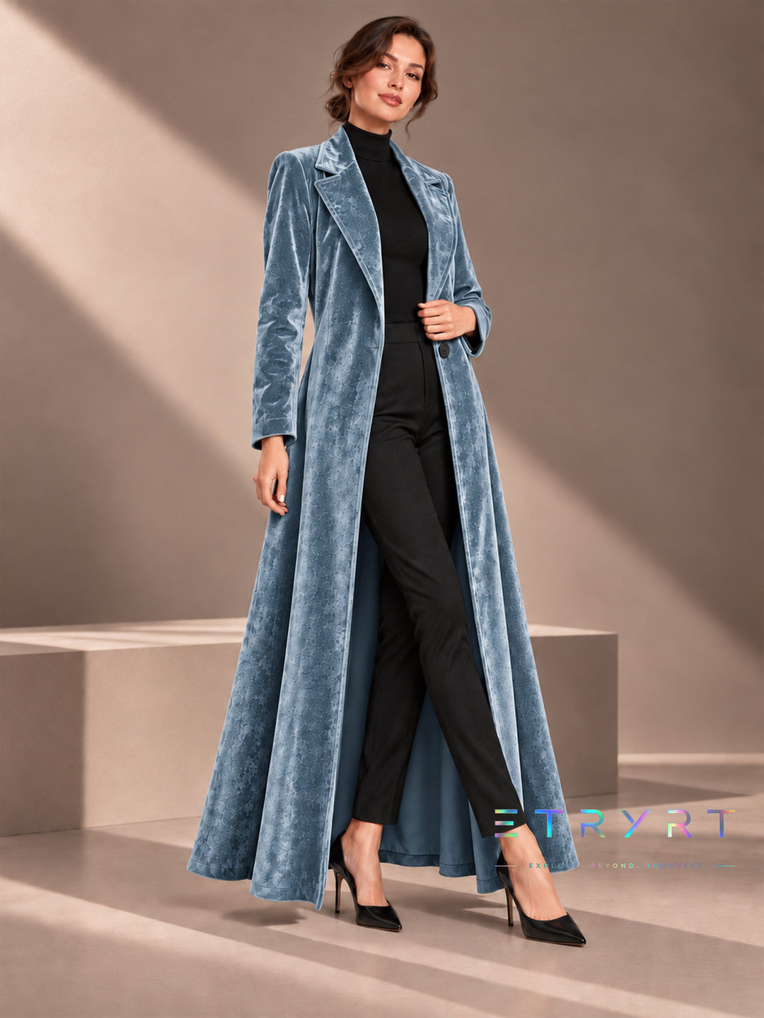 Béatrice | Lange open velvetjas