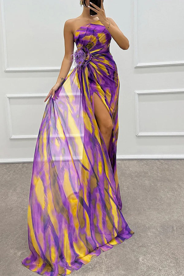 Vibrant Draped Jurk