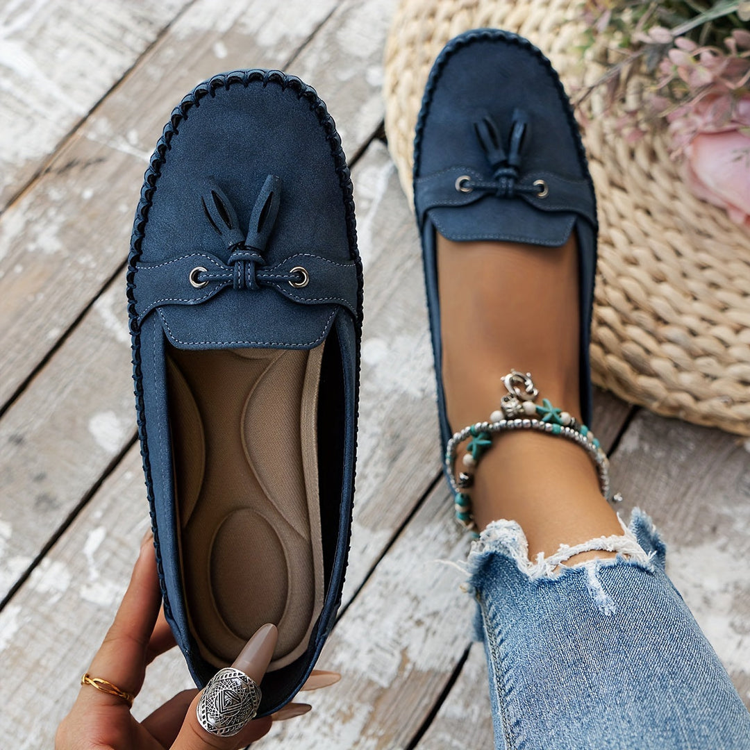 Nadine - Klassieke loafers met kwastdetail